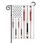 Billiards Cue Stick American Flag Garden Flag U-955