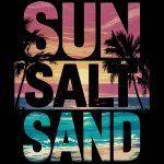 Salt Sun Sand Beach Lover Direct to Film (DTF) Heat Transfer F-991