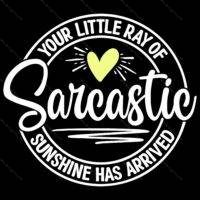 Your Little Ray of Sarcastic Sunshine Has Arrived Direct to Film (DTF) Heat Transfer S-960