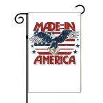 Made In America Patriotic 1776 Eagle Garden Flag U-982