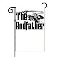 The Rodfather Fishing Dad Garden Flag F-966