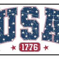 USA 1776 Patriotic  License Plate U-980