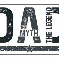 Dad - The Man The Myth The Legend License Plate F-967