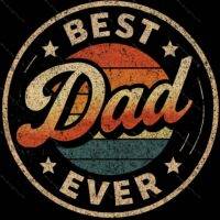 Best Dad Ever Metal Photo F-965