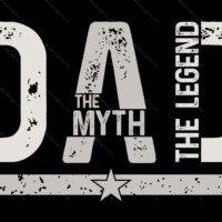 Dad - The Man The Myth The Legend Metal Photo F-967