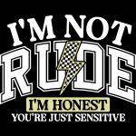 I'm Not Rude I'm Honest Metal Photo S-986