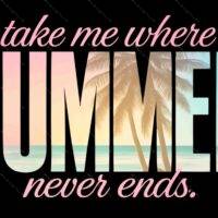 Take Me Where Summer Never Ends Metal Photo F-988