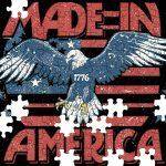 Made In America Patriotic 1776 Eagle Jigsaw Puzzle U-982