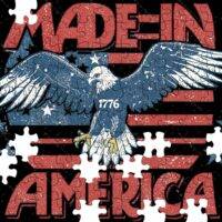 Made In America Patriotic 1776 Eagle Jigsaw Puzzle U-982