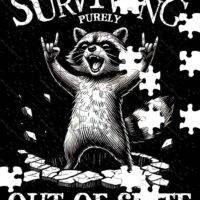 Surviving Out of Spite Sarcastic Jigsaw Puzzle S-981