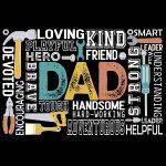 Dad Wordart Direct to Film (DTF) Heat Transfer F-994