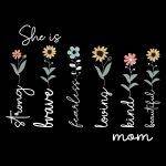 She is Mom Direct to Film (DTF) Heat Transfer F-1014