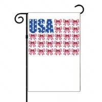 US Patriotic Bow Flag Garden Flag U-1017