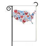 USA Composed Of Bows Garden Flag U-1010