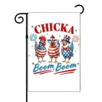 Chicka Boom Boom Patriotic Garden Flag U-1000