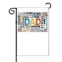 Dad Wordart Garden Flag F-994