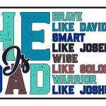 He Is Dad Inspirational License Plate F-1013