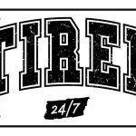 Tired 24/7 License Plate F-1009