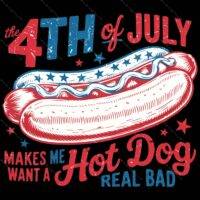 The 4th Of July Makes Me Want A Hot Dog Metal Photo U-1011