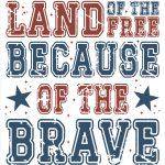 Land Of The Free Because Of The Brave Metal Photo U-1007