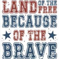 Land Of The Free Because Of The Brave Metal Photo U-1007