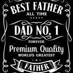 Best Father No. 1 Metal Photo F-1001