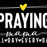 Praying Mama Inspirational Metal Photo I-993