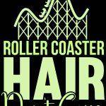 Roller Coaster Hair Don't Care Amusement Park Metal Photo F-1006