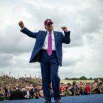 Trump Dancing At Fort Bragg Metal Photo