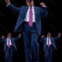 Trump Dancing Metal Photo T-1008