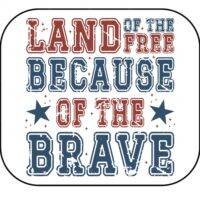 Land Of The Free Because Of The Brave Mouse Pad U-1007