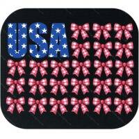 US Patriotic Bow Flag Mouse Pad U-1017
