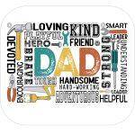 Dad Wordart Mouse Pad F-994
