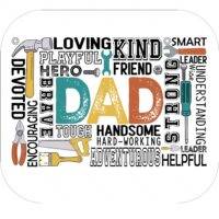 Dad Wordart Mouse Pad F-994