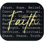 Words Of Faith Mouse Pad I-1016