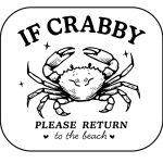 If Crabby Please Return To The Beach Mouse Pad F-1002