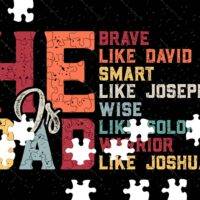 He Is Dad Inspirational Jigsaw Puzzle F-1013