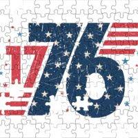 1776 Independence Day Patriotic Jigsaw Puzzle U-999