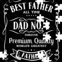 Best Father No. 1 Jigsaw Puzzle F-1001