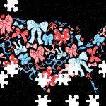 USA Composed Of Bows Jigsaw Puzzle U-1010