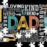 Dad Wordart Jigsaw Puzzle F-994