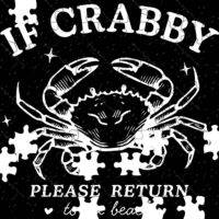 If Crabby Please Return To The Beach Jigsaw Puzzle F-1012