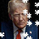 Trump 2024 Presidential Photo Ver 2 Jigsaw Puzzle T-992
