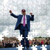 Trump Dancing At Fort Bragg Jigsaw Puzzle