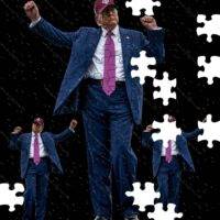 Trump Dancing Jigsaw Puzzle T-1008