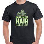 Roller Coaster Hair Don't Care Amusement Park Shirt F-1006