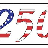 America 250 License Plate U-1038