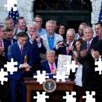 Trump Signing Of The One Big Beautiful Bill Jigsaw Puzzle