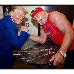Trump and Hulk Hogan Arm Wrestling License Plate
