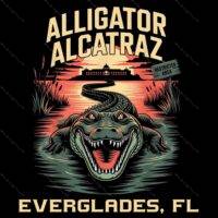 Alligator Alcatraz Direct to Film (DTF) Heat Transfer P-1034